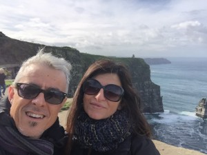 Carlos y yo en los acantilados