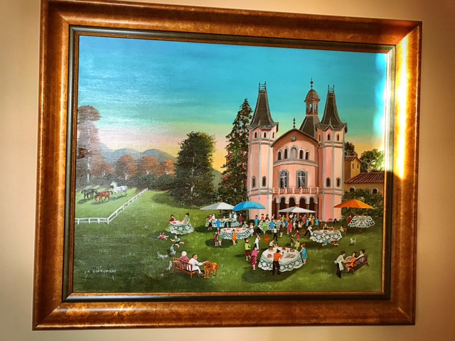 Cuadro que reproduce el esplendor de Torre del Remei a principios de siglo