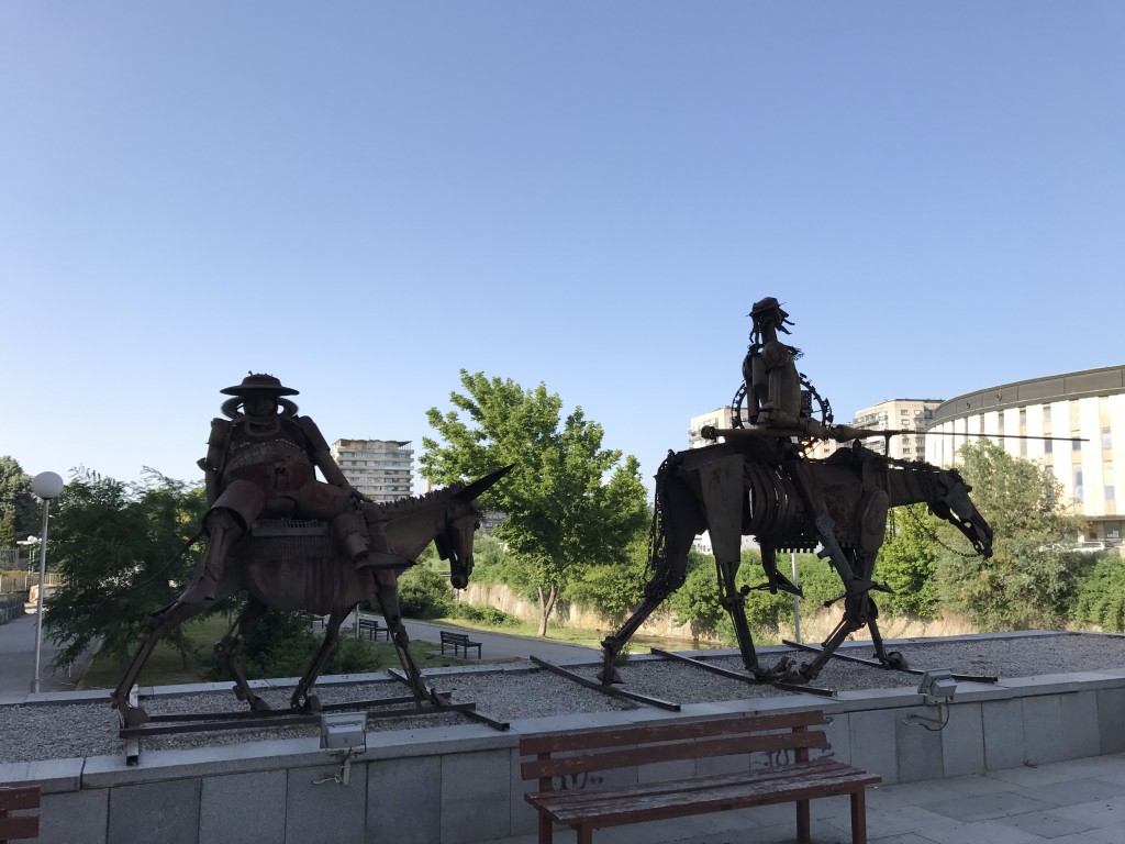 Don Quijote y Sancho Panza en Gábrovo