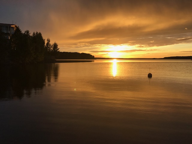 Atardecer en Laponia