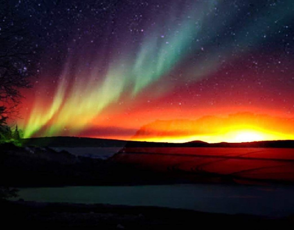 Auroras en Kiruna. Foto: Camp Alta