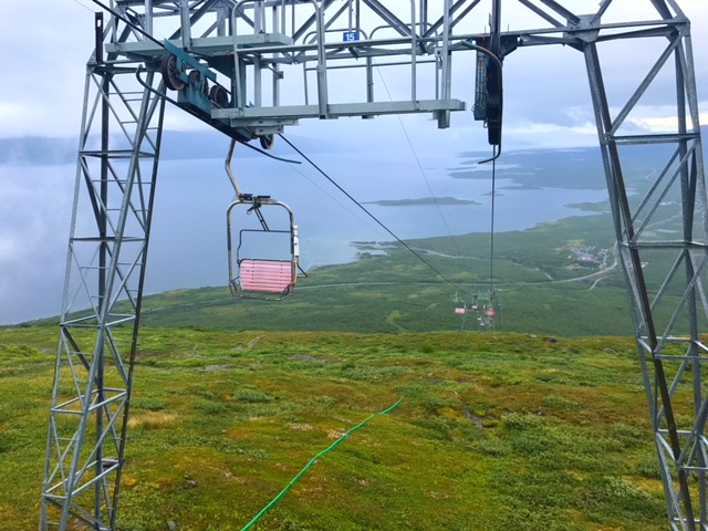 Subida en telesférico hasta la Aurora Sky Station