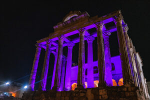 Templo de Diana en Mérida, Extremadura, España