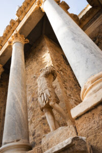 Escultura del Teatro Romano de Mérida